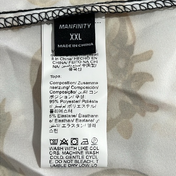 Shein Manfinity Baroque Gold Print Men’s XXL Shirt & Short Set Luxury Statement - Picture 7 of 16